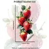 Xinuo JDT-A615 pegatina electrostática de cristal con fresas acuarela para comercio exterior, decoración de ventanas de cocina, sala de estar, dormitorio