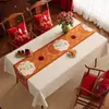 Toalha de Mesa de Ano Novo 2026 Ano do Cavalo, Sem Lavar, Impermeável, À Prova de Óleo, Vermelha, Atmosférica, Luxuosa, Toque de Alta Qualidade, Capa de Mesa de Ano Novo