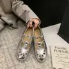 Sapatos Mary Jane retrô vazados estilo francês para mulheres, novos, versáteis para o verão, bonitos, baixos, de sola macia, delicados, para noite