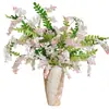 Flores Artificiais com Toque Realista de Alta Qualidade, Decorações de Plantas Verdes para Sala de Estar, Arranjos Florais, Dropshipping para Transmissões ao Vivo