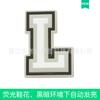 Cross-border Luminous Letter Shoe Flower Shoe Flower Shoe Fivela PVC Soft Rubber Acessórios Acessórios Explosão no exterior