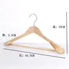 Percha de Madera Maciza para Uso Doméstico, Engrosada y Antideslizante, Percha para Pantalones que no Deja Marca, Perchero de Madera Vintage, Tendedero Transfronterizo