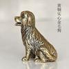 Ornamentos de Latão, Golden Retriever Fofo, Filhote Fofo Artesanato de Fundição, Cobre Antigo Decoração para Casa Escritório, Atacado de Presentes