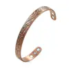 Pulsera Magnética Flor de Ciruelo Temu Set de Pulsera Anillo de Flor Vintage Ajustable para Hombres y Mujeres Pulsera de Cobre Rojo Antigua