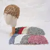 Gorro de Punto Hueco con Lentejuelas para Industria Pesada Sombrero con Colgante de Borla Retro Celebridad de Internet Personalidad Brillante Destello Gorro Pullover Venta al por Mayor