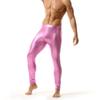 Roupa íntima nova masculina calça esportiva brilhante calça clássica bronzeada malha respirável moda nacional justa elástica calça de outono