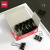 Pinza para Tickets de Cola Larga Deli 9544-4# Cartucho de 25 mm (12/Caja) Abrazadera de Cola de Milano de Metal Pequeña Carpeta de Boletos
