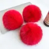 Bolas de Piel Sintética de Zorro, Bolas de Felpa de Colores, Accesorios para Ropa y Zapatos, Colgantes para Sombreros, Bolas de Piel Grandes, Manualidades Transfronterizas