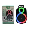 Novedad BT-2088 Audio Bluetooth Subwoofer Portátil para Exteriores de 8 Pulgadas con Micrófono Altavoz para Karaoke