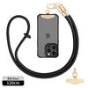 Cordão para Celular Pendurado no Pescoço Transversal 8mm Tira Trançada Corda Curta para Pulso Capa de Celular Cadeia de Cordão Atacado Fábrica