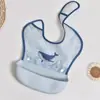 Bata Infantil Niños y Niñas Guardería Bebé Impermeable Bolsillo para Arroz Babero para Comer Babero de Alimentación Complementaria Vestir al Revés