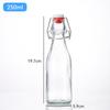 Botella de Vino de Vidrio con Cierre a Presión Botella de Vino Enzimático Sellada Botella para Bebidas Botella de Vidrio Botella de Vino Blanco Cierre Hermético Botella de Vidrio