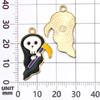 19 Fantasma de Halloween que Gotea Aceite Escoba Murciélago Sombrero de Mago Pulsera DIY Creativa Collar Colgante Accesorios de Joyería