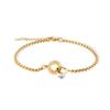 Anel de diamante de zircônia Super Flash transfronteiriço novos acessórios anel simples versátil cintura fina temperamento requintado pulseira de aço inoxidável pulseira
