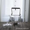Tetera de estilo japonés de vidrio resistente al calor hecha a mano martillada tetera pequeña Pu'er té negro viga elevadora tetera hirviendo juego de té Kung Fu
