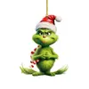 Pendente de Bebê Grinch 2D Novo Transfronteiriço Decoração de Natal Decoração de Árvore de Natal Pingente de Acrílico