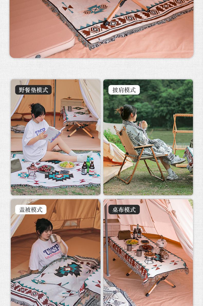 菱形格深蓝流苏毛毯_06.jpg