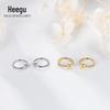 Xi Gu E0396 S925 Tremella Brincos de orelha em cativeiro Brincos Brincos Femininos Tremella Bone Ring Tremella Hook Brincos