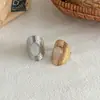 Anillo de Acero Inoxidable Retro Francés con Piedra Natural, Joyería de Moda y de Alta Gama, Diseño de Nicho, Anillo de Acero de Titanio, Anillo para el Dedo Índice