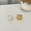 Anillo Versátil de Línea Irregular para Mujer, Anillo Abierto de Personalidad Geométrica, Anillo para Dedo Índice de Diseño Nicho, Accesorio de Joyería