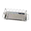 Rack Plegable de Acero Inoxidable para Piernas de Pollo, Parrilla Barbacoa con Bandeja Base para Asar Pollo, Suministro Directo del Extranjero