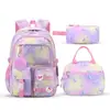 Nueva mochila escolar transfronteriza para niñas de primaria y secundaria, ligera y que reduce la carga, juego de tres piezas para estudiantes, mochila de doble hombro, Amazon