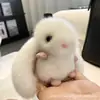 Lindo Conejito de Peluche Falso de Mink Colgante para Llavero de Coche Muñeca de Peluche Encanto para Mochila Bolso Bolso Regalo