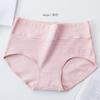 Ropa Interior de Algodón Antibacteriano Talla Grande 7A Transfronteriza para Mujer Cintura Alta Control de Abdomen Estampada Algodón 60S Sin Costuras en la Entrepierna Ropa Interior para Niñas