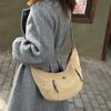 Bolsa Transversal Feminina Grande Capacidade Leve Bolsa Dumpling Casual Simples para Viagem Bolsa de Axila Versátil Mochila de Ombro para Homens