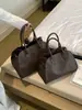 Bolso Tote de Mano con Raya Transfronteriza, Bolso de Hombro Versátil con PU de Patrón Lichi, Gran Capacidad de Moda para Viajes Diarios, Bolso Cruzado Retro para Mujer