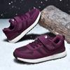 Zapatos para Hombres Mayores para Otoño e Invierno, Forrados de Felpa, Engrosados, Ligeros, Antideslizantes, Zapatos Deportivos Casuales, Zapatos para Caminar de Suela Suave para Mujeres de Mediana Edad y Mayores