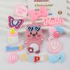 Gafas de sol castor loopy dibujos animados DIY joyería taza funda para teléfono móvil zapatos de agujeros hebilla accesorios de goma suave pantuflas pegatinas decorativas