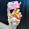 Llavero de panda con baño de cuentas, muñeco de color, colgante para bolso, muñeco de dibujos animados, cadena para teléfono móvil, pequeños regalos al por mayor