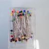 Alfinetes de Posicionamento de Vidro Colorido Corte Vertical de Roupas DIY Artesanal Alfinetes Perolados 38mm Decoração de Buquê Alfinetes Fixos