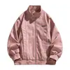 Chaqueta de Cuero PU de Alta Gama Estilo Retro Americano 2026 para Hombre, Chaqueta de Motocicleta con Cuello Alto, Estilo Masculino Primavera y Otoño, Abrigo de Cuero Fresco y Holgado