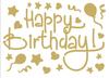 Venta al por mayor Pegatinas de Bola Bobo en inglés Feliz Cumpleaños Pegatinas de Bola Bobo Accesorios Adhesivos para Globos Pegatinas para Decoración de Banquetes
