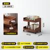 Estantería de Almacenamiento de Madera Maciza Multicapa, Estantería para Libros, de Pie, Móvil, Mesa Lateral para Sofá de Sala de Estar, Carrito Pequeño, Estante para Almacenamiento de Snacks