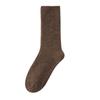 Calcetines gruesos de otoño e invierno para niños, calcetines cálidos de lana absorbentes del sudor al por mayor, calcetines japoneses de color sólido de doble aguja anti-pilling
