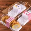 Caja de Empaque para Rollo de Pastel, Rollo de Taro Piel de Tigre, Rollo Suizo, Rollo Reina, Caja de Empaque para Pastelería Horneada, Venta Caliente Transfronteriza