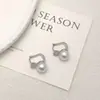 Aretes de Perla con Circonita Estilo Francés para Mujer, Aretes Sencillos Versátiles Elegantes de Moda de Nicho, Aretes Personalizados de Estilo Minimalista de Lujo Ligero