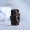 Sándalo Verde Tallado Zorro de Nueve Colas Cuentas Cubo Hecho a Mano Manualidades de Tejido DIY Cuentas Budistas Accesorios Cuentas Espaciadoras Colgante para Bolsa Encanto