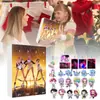 Calendario de Cuenta Regresiva Navideña para Grupo de Chicas Cazadoras de Kpop Transfronterizo Caja Sorpresa Mochila Llavero de Coche Colgante Acrílico
