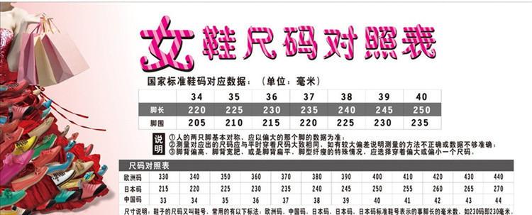 尺码表