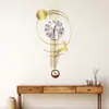 Relógio de Parede para Sala de Estar Novo Estilo Moderno Minimalista Criativo Elegante Luxo Leve Casa Silencioso Minimalista Moderno Quartzo