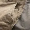 Macacão masculino coreano reto solto calça casual de trabalhador verão simples multi-bolsos calça de proteção para trabalho masculina