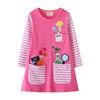 Vestidos Europeos y Americanos para Niños de Primavera y Otoño, Ropa Nueva de Otoño para Niños, Vestidos de Manga Larga de Dibujos Animados para Niñas al por Mayor