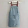 Delantal para Cocina Casera, Ropa de Trabajo Impermeable y a Prueba de Aceite, Personalizable con Logo y Texto, Delantal Delgado de Verano para Catering para Mujer