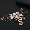 Novo estilo antigo acessórios de cabelo tecido à mão Pearl liga de cristal pente casamento foto penteado cocar Hanfu acessórios de cabelo