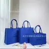 Nova bolsa de feltro de grande capacidade multicolorida estilo TikTok bolsa tote de feltro solta bolsa de ombro portátil de feltro