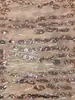 Tela de Bordado Jiaxin Bordado Geométrico Europeo y Americano con Lentejuelas, Tela con Lentejuelas y Perlas, Tela Bordada, Tela de Moda